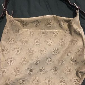 Tan/Brown Monogram Canvas Bag - Dooney & Bourke